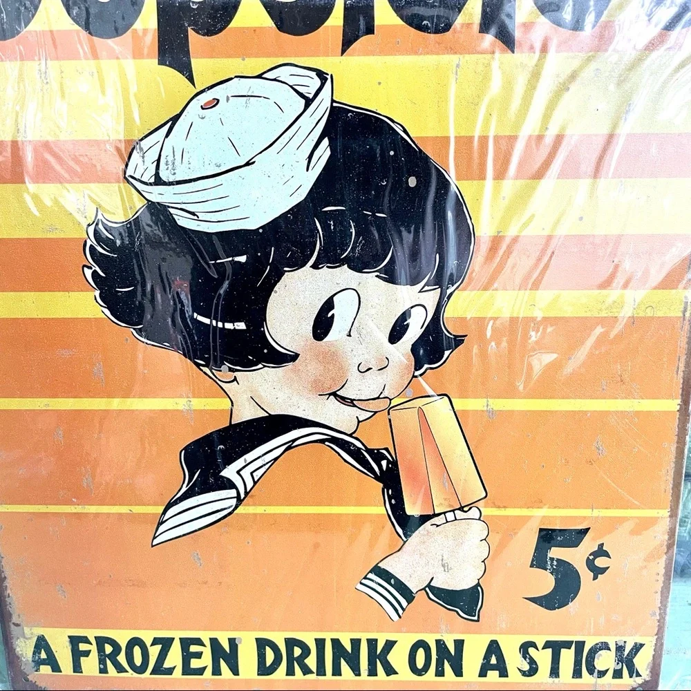 NEW Popsicles Metal Sign